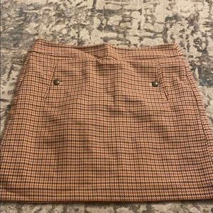 Plaid mini skirt